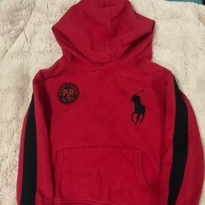 Ralph Lauren Kids Red Hoodie with Logo